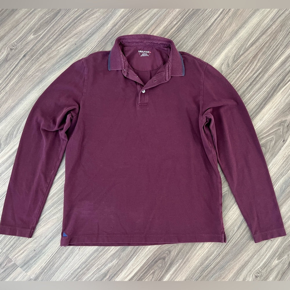 Untuckit mens long sleeve‎ polo